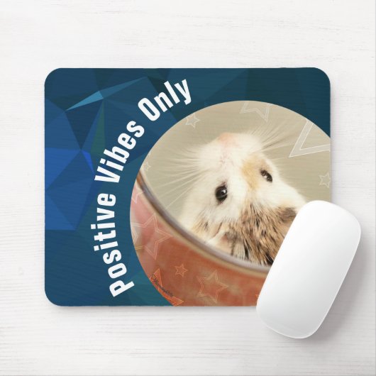 HammyVille - Cute Hamster Positive Vibes only Muismat (Met muis)