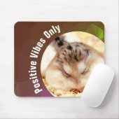 HammyVille - Cute Hamster Positive Vibes Only Muismat (Met muis)