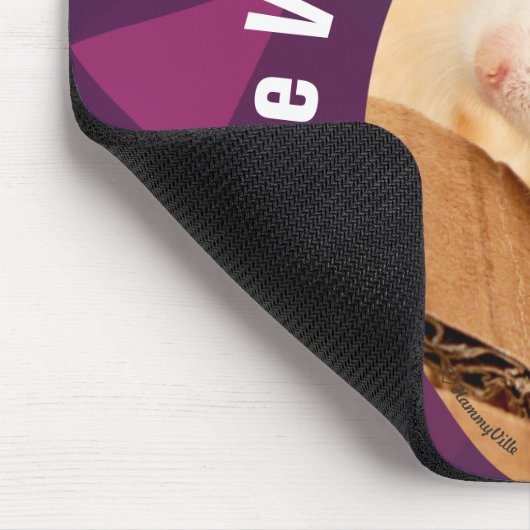 HammyVille - Cute Hamster Positive Vibes only Muismat (Hoek)