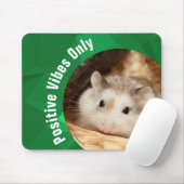 HammyVille - Cute Hamster Positive Vibes Only Muismat (Met muis)