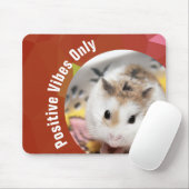 HammyVille - Cute Hamster Positive Vibes Only Muismat (Met muis)