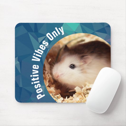 HammyVille - Cute Hamster Positive Vibes Only Muismat (Met muis)