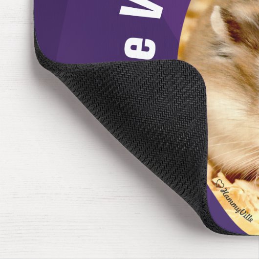 HammyVille - Cute Hamster Positive Vibes Only Muismat (Hoek)