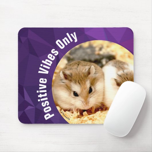 HammyVille - Cute Hamster Positive Vibes Only Muismat (Met muis)