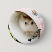 Hammyville - Cute Hamster Ronde Button 5,7 Cm (Voorkant)