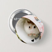 Hammyville - Cute Hamster Ronde Button 5,7 Cm (Voorkant /achterkant)