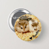 Hammyville - Cute Hamster Ronde Button 5,7 Cm (Voorkant /achterkant)