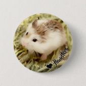 Hammyville - Cute Hamster Ronde Button 5,7 Cm (Voorkant)