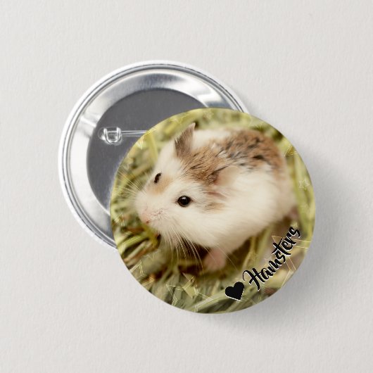 Hammyville - Cute Hamster Ronde Button 5,7 Cm (Voorkant /achterkant)
