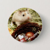 Hammyville - Cute Hamster Ronde Button 5,7 Cm (Voorkant)