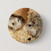 Hammyville - Cute Hamster Ronde Button 5,7 Cm (Voorkant)