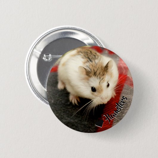 Hammyville - Cute Hamster Ronde Button 5,7 Cm (Voorkant /achterkant)