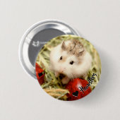 Hammyville - Cute Hamster Ronde Button 5,7 Cm (Voorkant /achterkant)