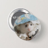 Hammyville - Cute Hamster Ronde Button 5,7 Cm (Voorkant /achterkant)