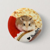 Hammyville - Cute Hamster Ronde Button 5,7 Cm (Voorkant)