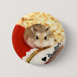 Hammyville - Cute Hamster Ronde Button 5,7 Cm