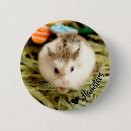 Hammyville - Cute Hamster Ronde Button 5,7 Cm