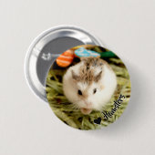 Hammyville - Cute Hamster Ronde Button 5,7 Cm (Voorkant /achterkant)