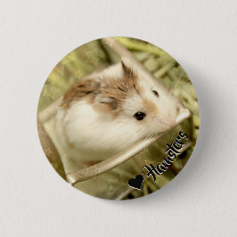 Hammyville - Cute Hamster Ronde Button 5,7 Cm