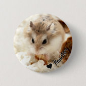 Hammyville - Cute Hamster Ronde Button 5,7 Cm (Voorkant)