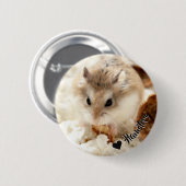 Hammyville - Cute Hamster Ronde Button 5,7 Cm (Voorkant /achterkant)