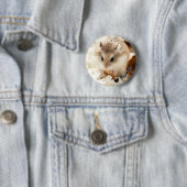 Hammyville - Cute Hamster Ronde Button 5,7 Cm (In situ)