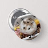 Hammyville - Cute Hamster Ronde Button 5,7 Cm (Voorkant /achterkant)