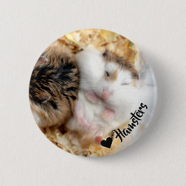 Hammyville - Cute Hamster Ronde Button 5,7 Cm