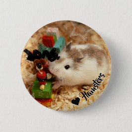 Hammyville - Cute Hamster Ronde Button 5,7 Cm