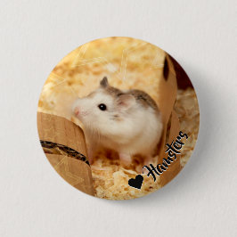 Hammyville - Cute Hamster Ronde Button 5,7 Cm