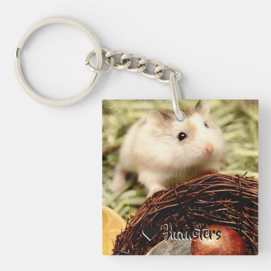 Hammyville - Cute Hamster Sleutelhanger (voorkant)