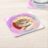 HammyVille - Cute Hamster start elke dag vol dank Kartonnen Onderzetters (Schuin)