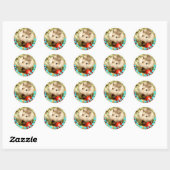 Hammyville - Cute Hamster Super Reader Ronde Sticker (Vel)