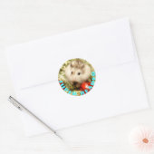 Hammyville - Cute Hamster Super Reader Ronde Sticker (Envelop)