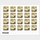 Hammyville - Cute Hamster Vierkante Sticker (Vel)