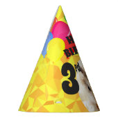 Hammyville - Cute Hamster Yellow Pareltjes Feesthoedjes (Links)