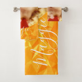 HammyVille - Cute Robo Hamster - Aangepaste naam Bad Handdoek (Insitu)