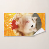 HammyVille - Cute Robo Hamster - Aangepaste naam Bad Handdoek (Handdoek)