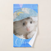 HammyVille - Cute Robo Hamster - Aangepaste naam Bad Handdoek (Handdoek)