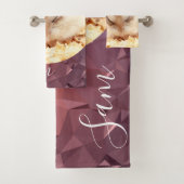 HammyVille - Cute Robo Hamster - Aangepaste naam Bad Handdoek (Insitu)