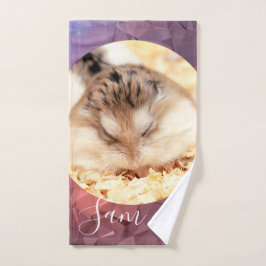 HammyVille - Cute Robo Hamster - Aangepaste naam Bad Handdoek