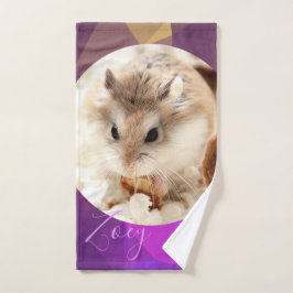 HammyVille - Cute Robo Hamster - Aangepaste naam Bad Handdoek