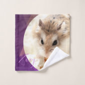 HammyVille - Cute Robo Hamster - Aangepaste naam Bad Handdoek (Wasdoekje)