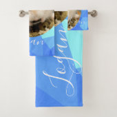 HammyVille - Cute Robo Hamster - Aangepaste naam Bad Handdoek (Insitu)