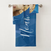 HammyVille - Cute Robo Hamster - Aangepaste naam Bad Handdoek (Insitu)