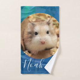 HammyVille - Cute Robo Hamster - Aangepaste naam Bad Handdoek