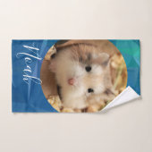 HammyVille - Cute Robo Hamster - Aangepaste naam Bad Handdoek (Handdoek)
