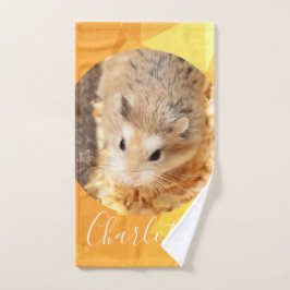 HammyVille - Cute Robo Hamster - Aangepaste naam Bad Handdoek