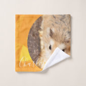 HammyVille - Cute Robo Hamster - Aangepaste naam Bad Handdoek (Wasdoekje)