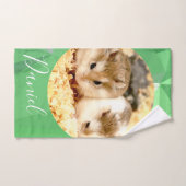 HammyVille - Cute Robo Hamster - Aangepaste naam Bad Handdoek (Handdoek)